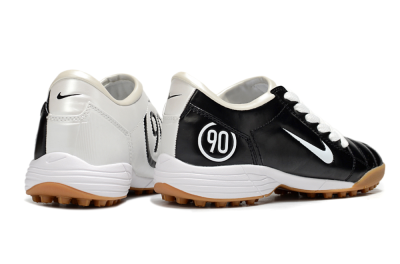 Unisex Nike Total 90 III TF Artificial Turf Low-Tops Football Shoes - Black/White