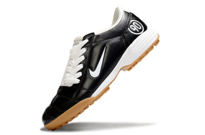 Unisex Nike Total 90 III TF Artificial Turf Low-Tops Football Shoes - Black/White