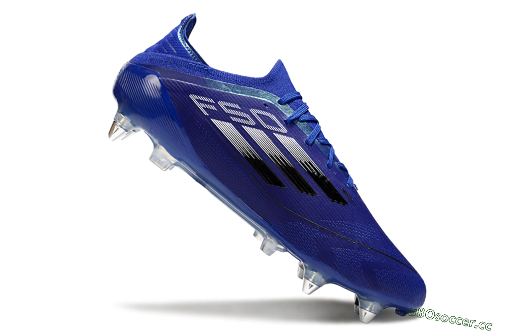 Men's Adidas F50 Elite SG Soft Ground Low-Tops Football Boots - Blue/Silver/Black 4