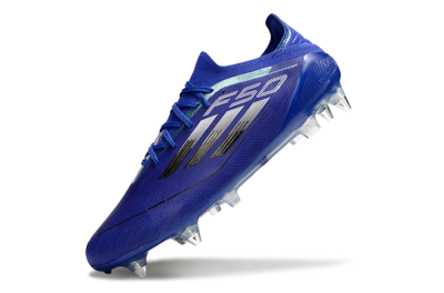 Men's Adidas F50 Elite SG Soft Ground Low-Tops Football Boots - Blue/Silver/Black
