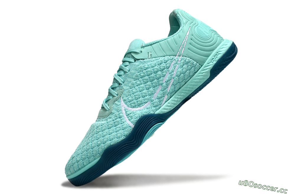 Men's Nike React Gato IC Indoor & Futsal Low-Tops Football Shoes - Jade/White 5