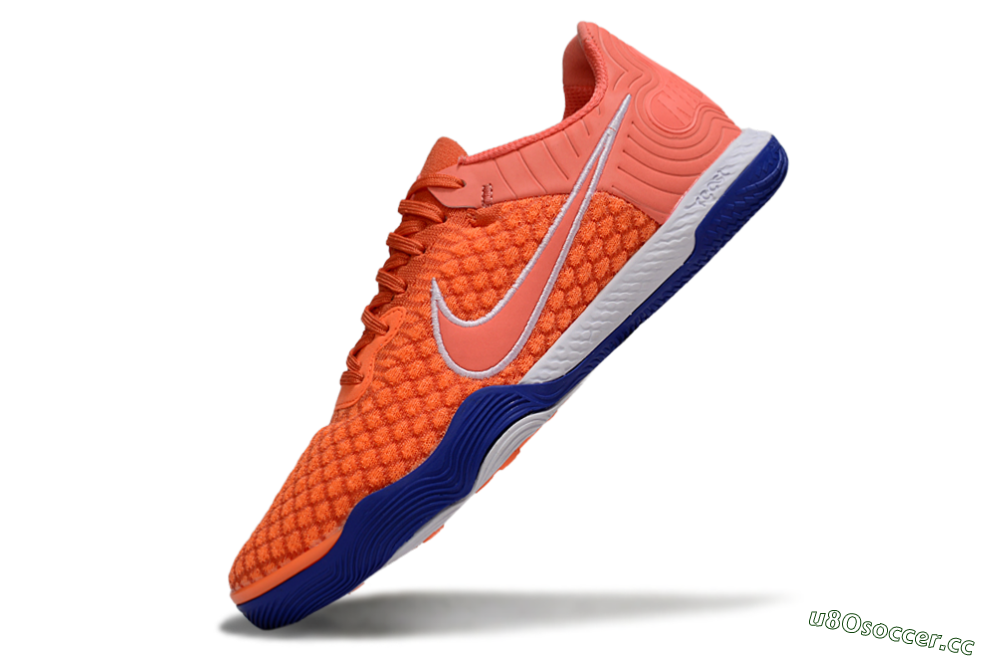 Men's Nike React Gato IC Indoor & Futsal Low-Tops Football Shoes - Red/White/Blue 5