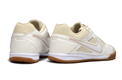 Men's Nike SB Gato IC Indoor & Futsal Low-Tops Football Shoes - White/Beige
