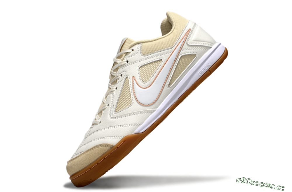 Men's Nike SB Gato IC Indoor & Futsal Low-Tops Football Shoes - White/Beige 5