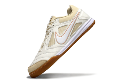 Men's Nike SB Gato IC Indoor & Futsal Low-Tops Football Shoes - White/Beige