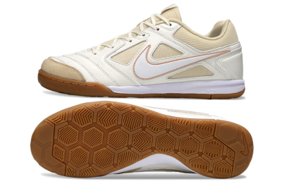 Men's Nike SB Gato IC Indoor & Futsal Low-Tops Football Shoes - White/Beige