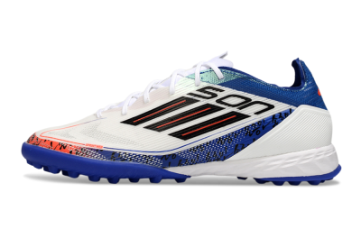 Men's Son x Adidas F50 Pro TF Artificial Turf Low-Tops Football Shoes - White/Black/Blue