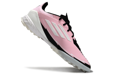 Men's Messi x Adidas F50 Pro TF Artificial Turf Low-Tops Football Shoes - Pink/White/Black