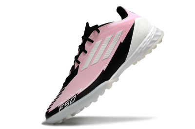 Men's Messi x Adidas F50 Pro TF Artificial Turf Low-Tops Football Shoes - Pink/White/Black