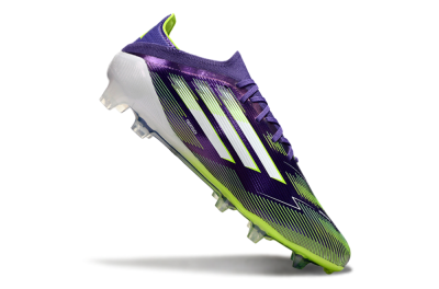 Men's Adidas F50 Elite FG Firm Ground Low-Tops Football Boots - Purple/White/Yellow