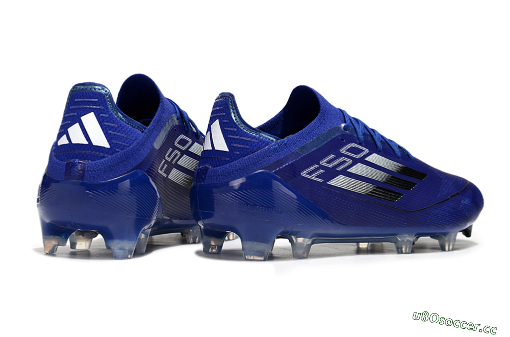 Men's Adidas F50 Elite FG Firm Ground Low-Tops Football Boots - Blue/Silver/Black 6
