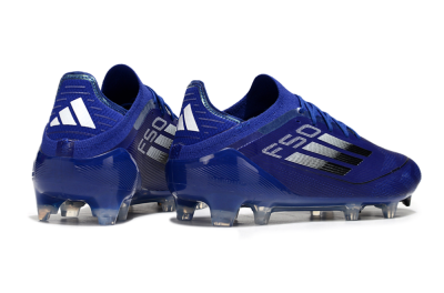Men's Adidas F50 Elite FG Firm Ground Low-Tops Football Boots - Blue/Silver/Black