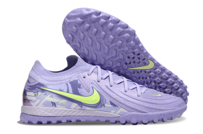 Men's Nike Phantom GX 2 Elite TF Artificial Turf Low-Tops Football Shoes - Purple/Yellow