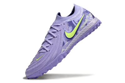 Men's Nike Phantom GX 2 Elite TF Artificial Turf Low-Tops Football Shoes - Purple/Yellow