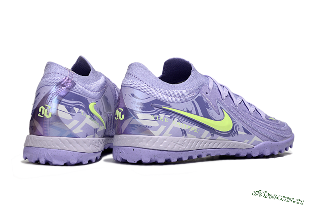 Men's Nike Phantom GX 2 Elite TF Artificial Turf Low-Tops Football Shoes - Purple/Yellow 6