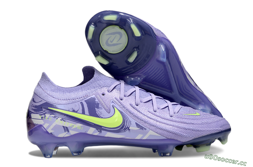 Men's Nike Phantom GX 2 Elite FG Firm Ground Low-Tops Football Boots - Purple/Yellow 2