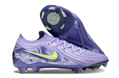 Men's Nike Phantom GX 2 Elite FG Firm Ground Low-Tops Football Boots - Purple/Yellow