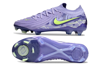 Men's Nike Phantom GX 2 Elite FG Firm Ground Low-Tops Football Boots - Purple/Yellow