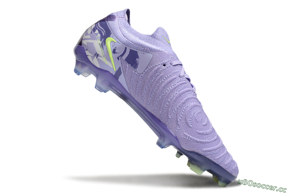 Men's Nike Phantom GX 2 Elite FG Firm Ground Low-Tops Football Boots - Purple/Yellow 4