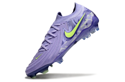 Men's Nike Phantom GX 2 Elite FG Firm Ground Low-Tops Football Boots - Purple/Yellow