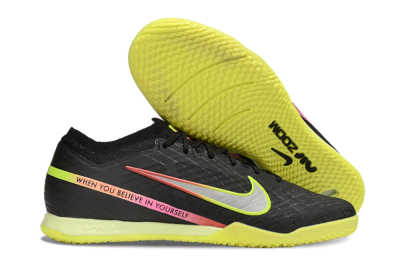 Men's Nike Air Zoom Mercurial Vapor 15 Elite IC Indoor & Futsal Low-Tops Football Shoes - Black/Yellow/Red