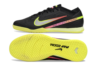 Men's Nike Air Zoom Mercurial Vapor 15 Elite IC Indoor & Futsal Low-Tops Football Shoes - Black/Yellow/Red
