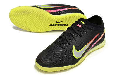 Men's Nike Air Zoom Mercurial Vapor 15 Elite IC Indoor & Futsal Low-Tops Football Shoes - Black/Yellow/Red