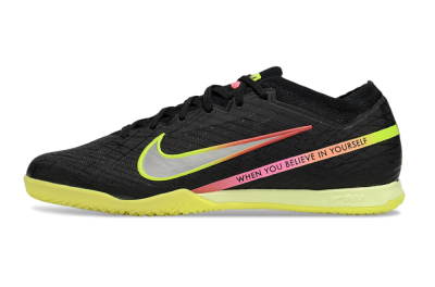 Men's Nike Air Zoom Mercurial Vapor 15 Elite IC Indoor & Futsal Low-Tops Football Shoes - Black/Yellow/Red