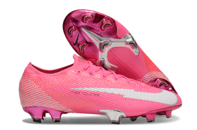 Men's Nike Air Zoom Mercurial Vapor 13 Elite FG Firm Ground Low-Tops Football Boots - Pink/White/Silver