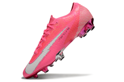 Men's Nike Air Zoom Mercurial Vapor 13 Elite FG Firm Ground Low-Tops Football Boots - Pink/White/Silver