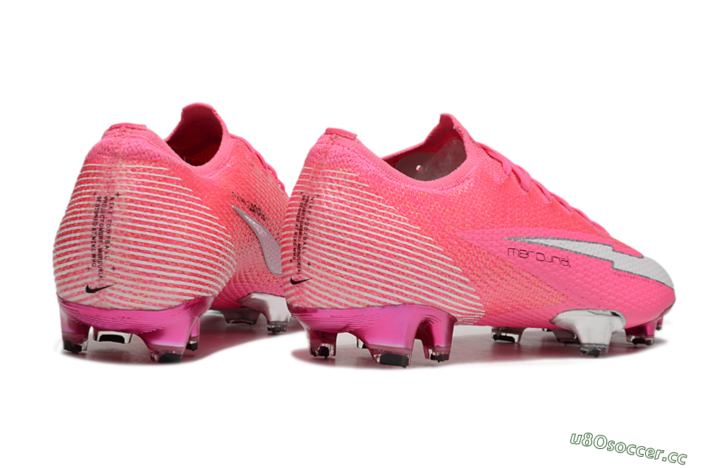 Men's Nike Air Zoom Mercurial Vapor 13 Elite FG Firm Ground Low-Tops Football Boots - Pink/White/Silver 6