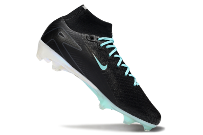 Unisex Nike Air Zoom Mercurial Superfly 10 Elite FG Firm Ground High-Tops Football Boots - Black/Jade