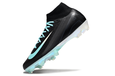 Unisex Nike Air Zoom Mercurial Superfly 10 Elite FG Firm Ground High-Tops Football Boots - Black/Jade