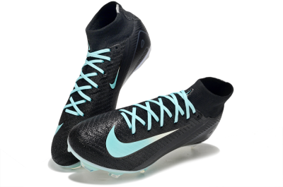 Unisex Nike Air Zoom Mercurial Superfly 10 Elite FG Firm Ground High-Tops Football Boots - Black/Jade