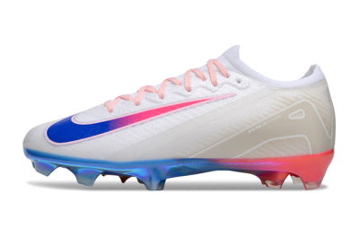 Unisex Nike Air Zoom Mercurial Vapor 16 Elite FG Firm Ground Low-Tops Football Boots - White/Blue/Pink