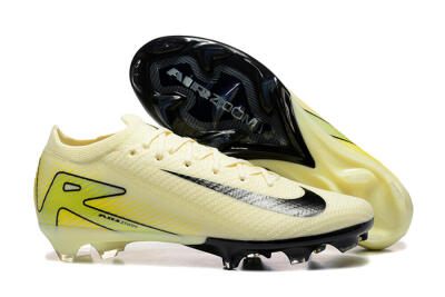 Men's Nike Air Zoom Mercurial Vapor 15 Elite FG Firm Ground Low-Tops Football Boots - Beige/Black/Yellow