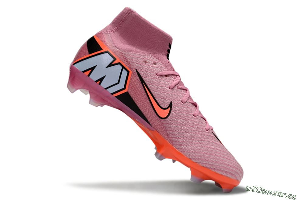 Unisex Nike Air Zoom Mercurial Superfly 9 Elite FG Firm Ground High-Tops Football Boots - Red/Black 4