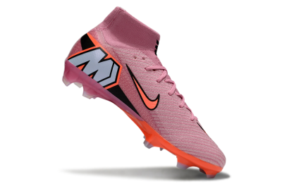 Unisex Nike Air Zoom Mercurial Superfly 9 Elite FG Firm Ground High-Tops Football Boots - Red/Black