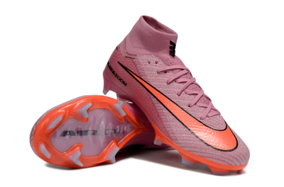 Unisex Nike Air Zoom Mercurial Superfly 9 Elite FG Firm Ground High-Tops Football Boots - Red/Black