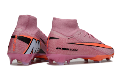 Unisex Nike Air Zoom Mercurial Superfly 9 Elite FG Firm Ground High-Tops Football Boots - Red/Black