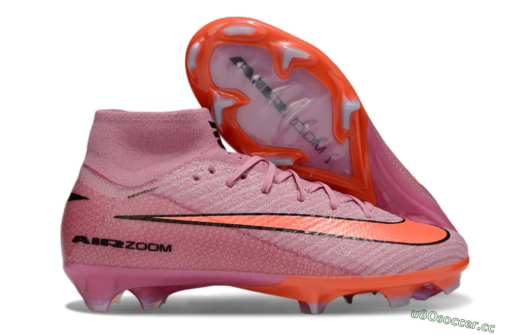 Unisex Nike Air Zoom Mercurial Superfly 9 Elite FG Firm Ground High-Tops Football Boots - Red/Black 2
