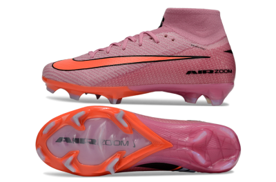 Unisex Nike Air Zoom Mercurial Superfly 9 Elite FG Firm Ground High-Tops Football Boots - Red/Black