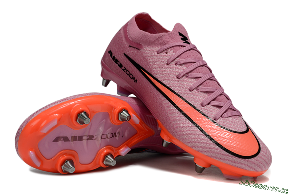 Men's Nike Air Zoom Mercurial Vapor 15 Elite SG Soft Ground Low-Tops Football Boots - Red/Black 3