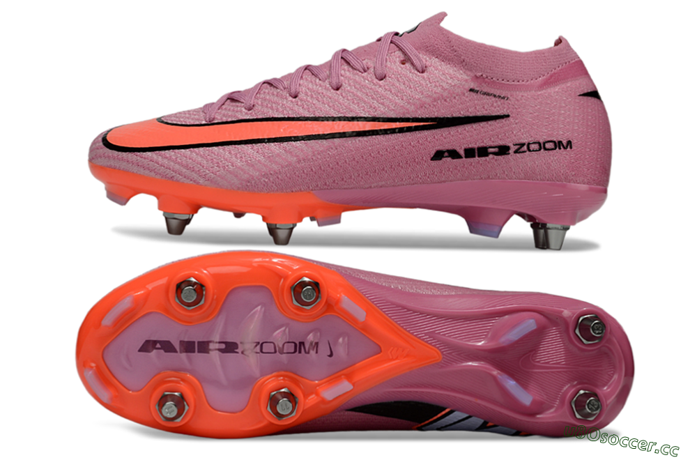 Men's Nike Air Zoom Mercurial Vapor 15 Elite SG Soft Ground Low-Tops Football Boots - Red/Black 1