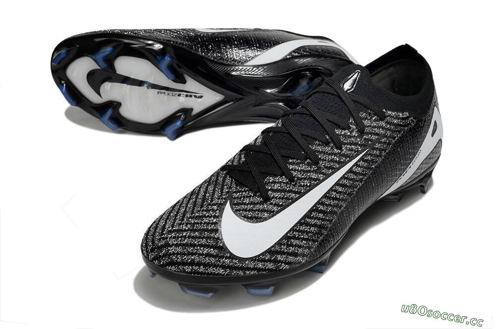 Men's Nike Air Zoom Mercurial Vapor 16 Elite FG Firm Ground Low-Tops Football Boots - Black/White 3