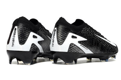 Men's Nike Air Zoom Mercurial Vapor 16 Elite FG Firm Ground Low-Tops Football Boots - Black/White