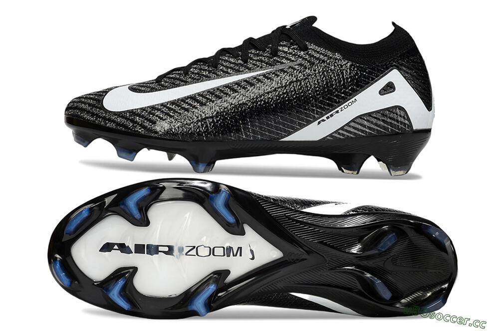 Men's Nike Air Zoom Mercurial Vapor 16 Elite FG Firm Ground Low-Tops Football Boots - Black/White 1
