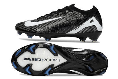 Men's Nike Air Zoom Mercurial Vapor 16 Elite FG Firm Ground Low-Tops Football Boots - Black/White
