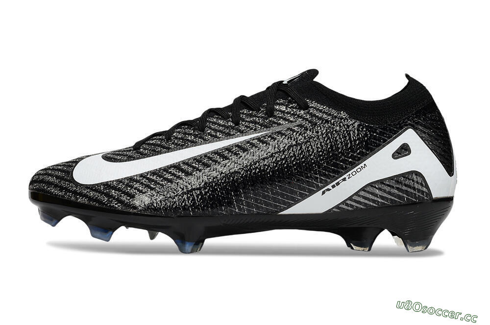 Men's Nike Air Zoom Mercurial Vapor 16 Elite FG Firm Ground Low-Tops Football Boots - Black/White 0