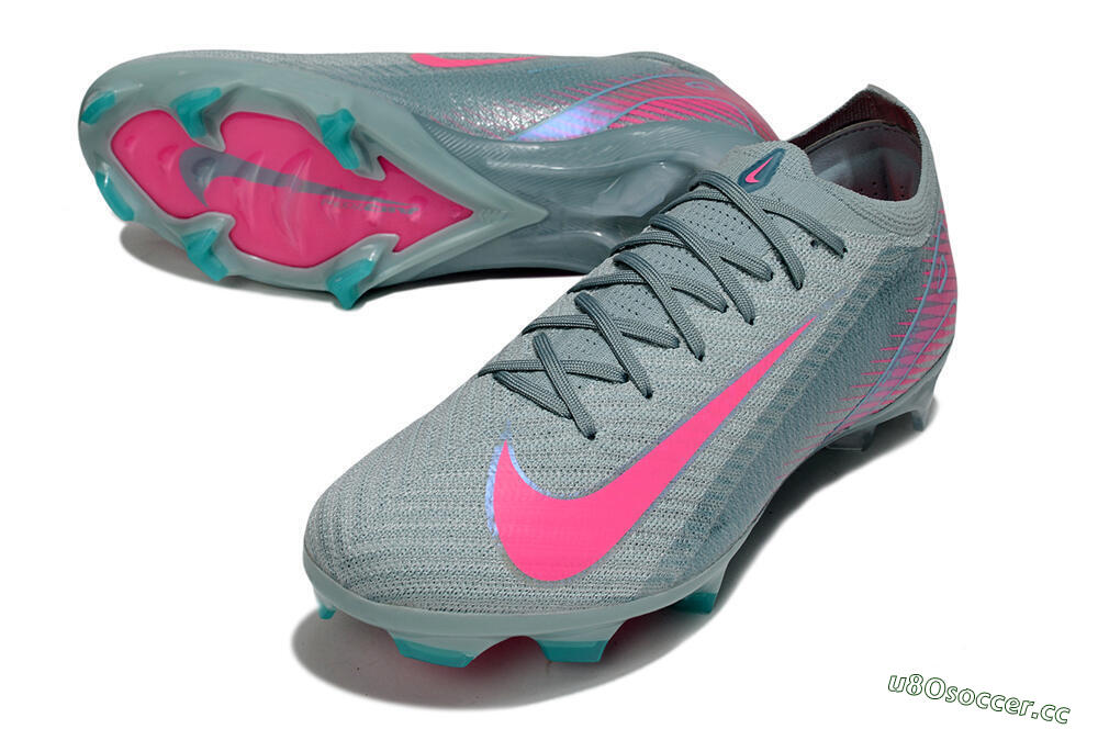 Men's Nike Air Zoom Mercurial Vapor 16 Elite FG Firm Ground Low-Tops Football Boots - Jade/Pink 3